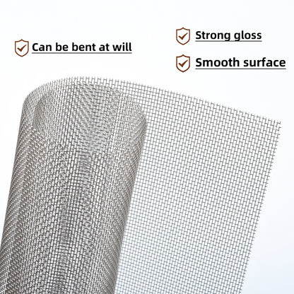 AggFencer 4 Pcs 20 Mesh 304 Stainless Steel Mesh, 12 x 8 Inch Steel Wire Mesh Screen, 52% Open Area Multipurpose Metal Screen(30cm x 21cm)